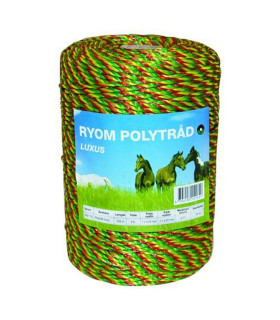 Ryom Polytråd 3 farvet 250 m - Hegnsartikler - HesteGrovvaren