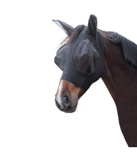Covalliero Fluemaske FinoStrech Sort - Fluemaske - HesteGrovvaren