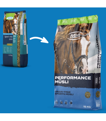 Aveve Performance Müsli – Kornfrit foder til sportsheste | HesteGrovvaren