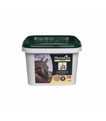 HorseLux Hvidløg – tilskud med kraftig aroma til heste, bør gives i moderate mængder.