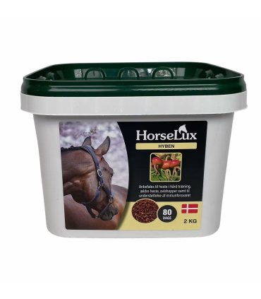 HorseLux Hyben – naturligt og fiberrigt tilskud til heste