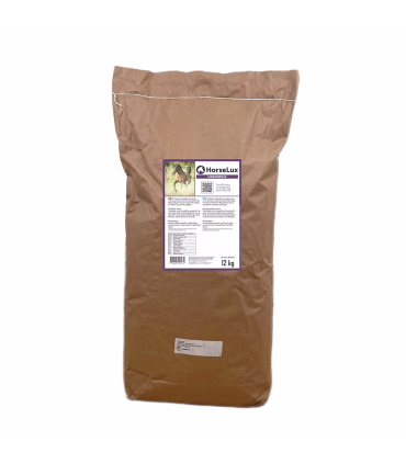 HorseLux HørfrøMix – fiberrigt tilskud med omega-fedtsyrer til alle heste.
