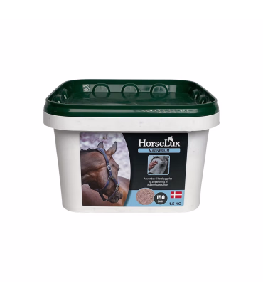 HorseLux Magnesium – tilskud til heste med behov for ekstra magnesium.
