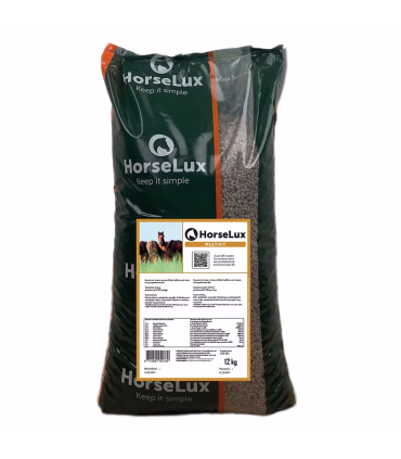 HorseLux MultiVit – tilskudsfoder med vitaminer, mineraler og naturlige urter.
