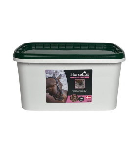 HorseLux SandPellets giver din hest effektiv støtte mod sand og jord i fordøjelsen.