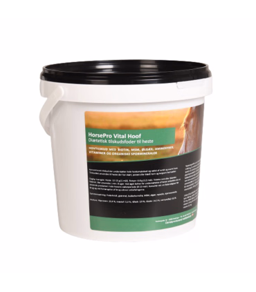 HorsePro Vital Hoof – Tilskud med biotin og MSM for stærke, sunde hove.