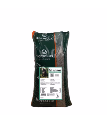 HorseLux Green Protein – højkvalitets græsprotein til hestens muskler og trivsel.