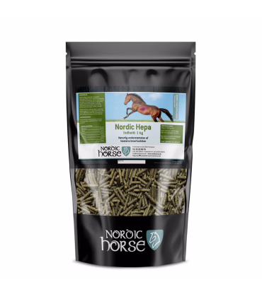 Nordic Hepa – naturlig leverpleje til heste for optimal sundhed.