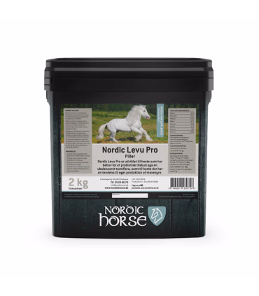 Nordic Levu Pro – naturligt tilskud til hestens fordøjelse og trivsel.