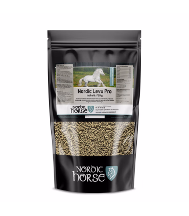Nordic Levu Pro – naturligt tilskud til hestens fordøjelse og trivsel.