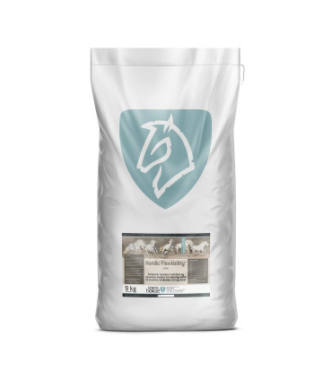 Nordic FlexAbility+ – naturligt tilskudsfoder til heste med fokus på bevægelighed og velbefindende.