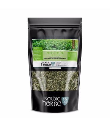 Nordic Grøn The – naturligt tilskud til din hests foderplan.