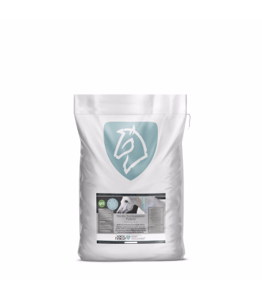 Nordic Sortkommen Pellets – naturligt tilskud til hestens immunforsvar og pels.