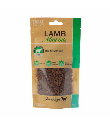 Treateaters Mini Bits Lamb – små godbidder til træning og belønning.