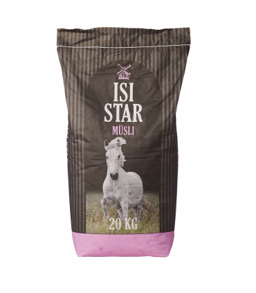 Isi-Star Müsli – havrefrit og afbalanceret foder til nøjsomme heste.