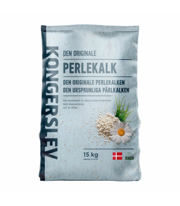 Kongerslev perlekalk med magnesium i granulat – let at sprede i haven og rækker til ca. 100 m².