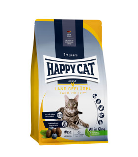 Happy Cat Land-Geflügel – kattefoder med fjerkræ og udvalgte ingredienser.