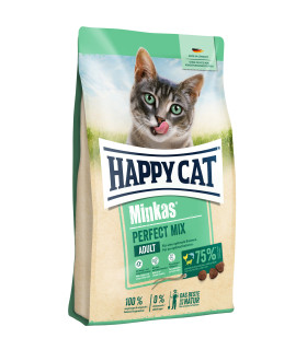 Happy Cat Perfect Mix – varieret foder til voksne katte med proteinrig blanding