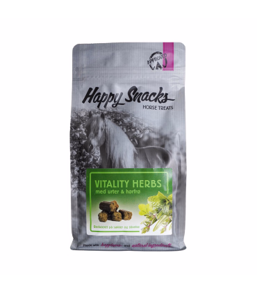 Happy Snacks Vitality Herbs - Hestegodbid - HesetGrovvaren