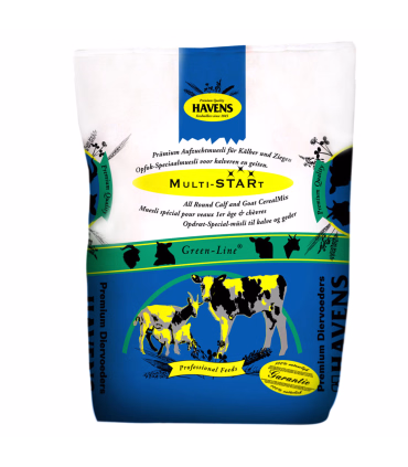 Havens Multi-Start – fuldfoder-müesli til geder, hjorte og kvæg for sund fordøjelse og styrket immunforsvar.