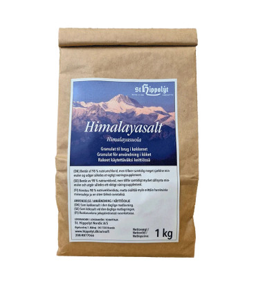 Himalayasalt - granulat til brug i køkkenet