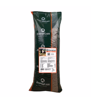 HorseLux Basic – havrefrit foder med omega 3-6-9, velegnet til alle heste.