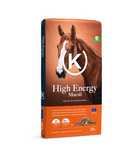 Krafft High Energy Muesli - Dampkogt foder til højtydende heste