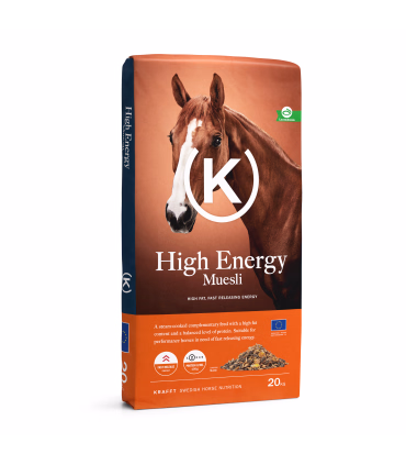 Krafft High Energy Müesli – energirigt foder til præstationsheste