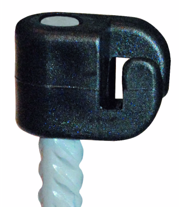 Ryom isolator tentorpæl sort - Hegnsartikler - HesteGrovvaren