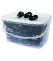 Ryom isolator ring med skrue sort 90 stk
