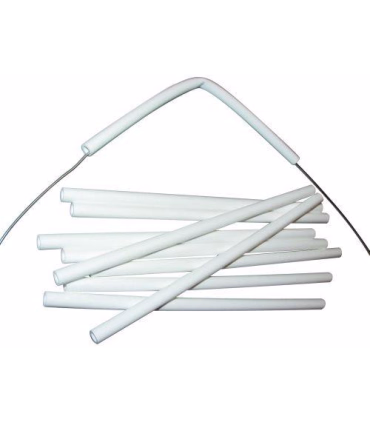 Ryom isolatorrør hvid 8 mm hul - Hegnsartikler - HesteGrovvaren