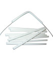 Ryom isolatorrør hvid med 8 mm hul