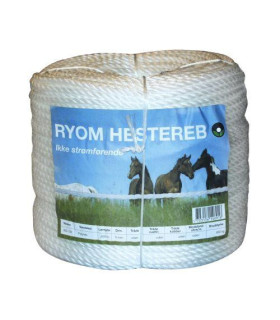 Ryom Polyreb hvid uden tråde 5 mm - Hegnsartikler - HesteGrovvaren